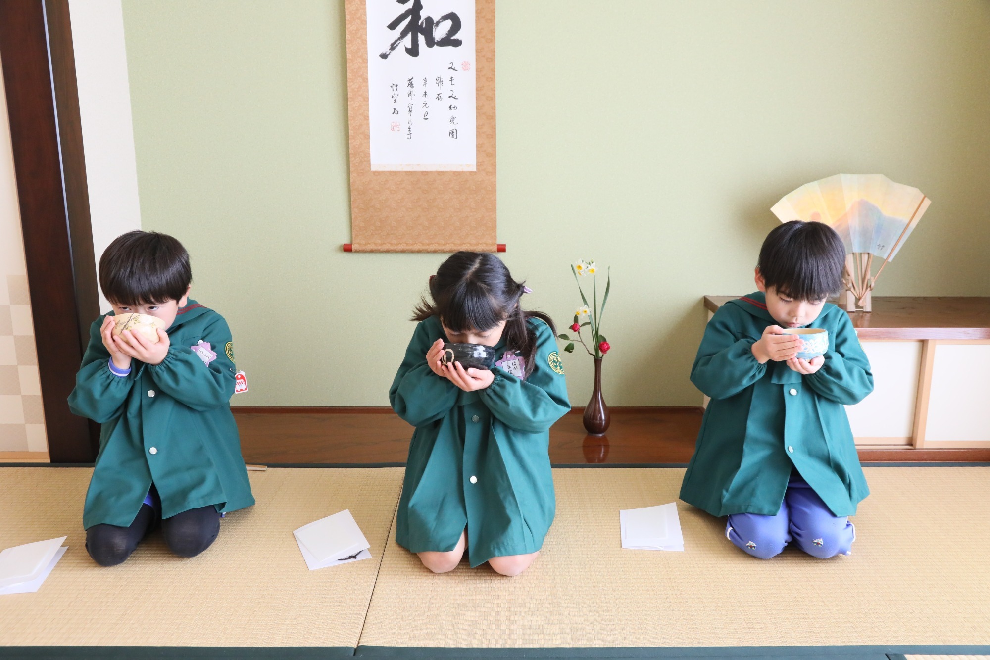 幼稚園のお茶室です。